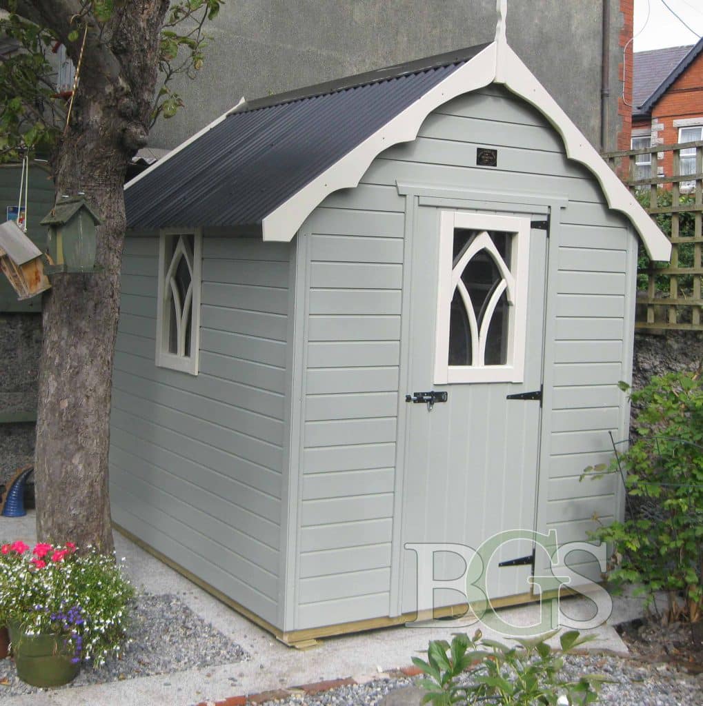 Gothic Style Shed - Painted
